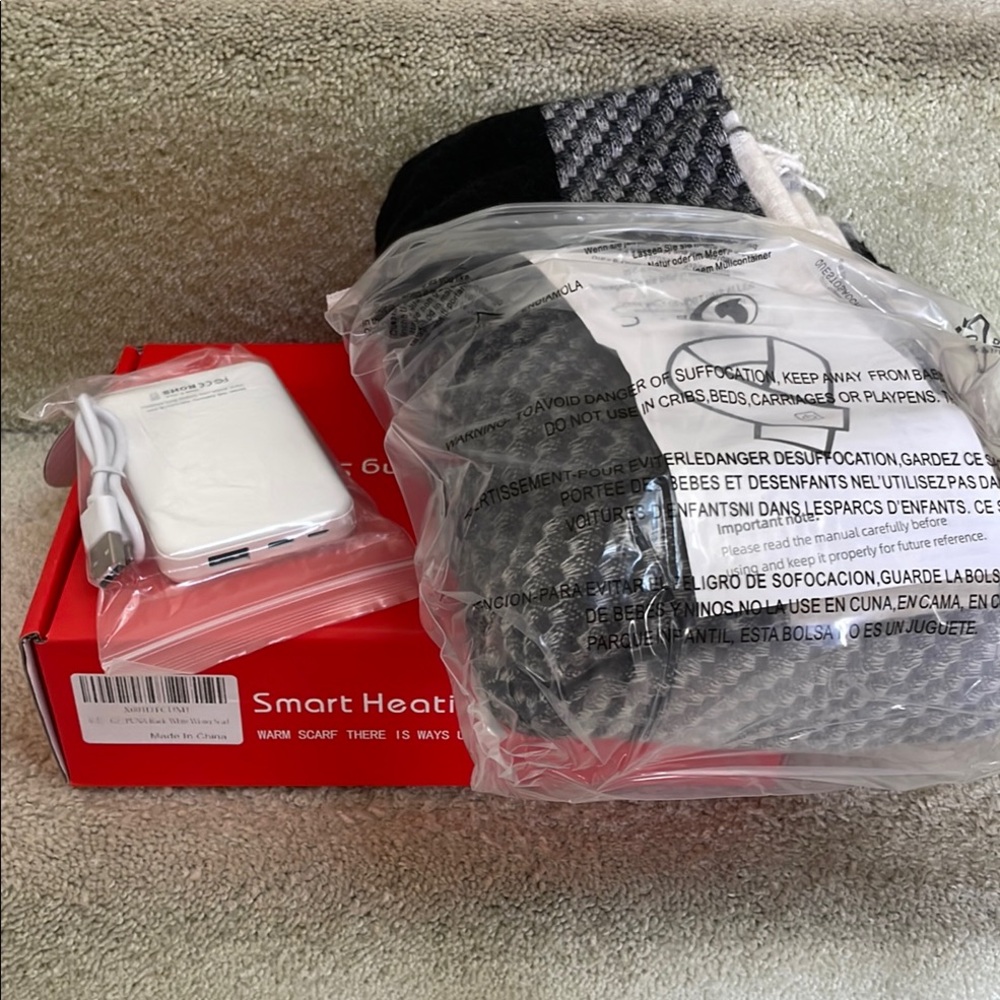 Smart Heating Scarf with Power Bank